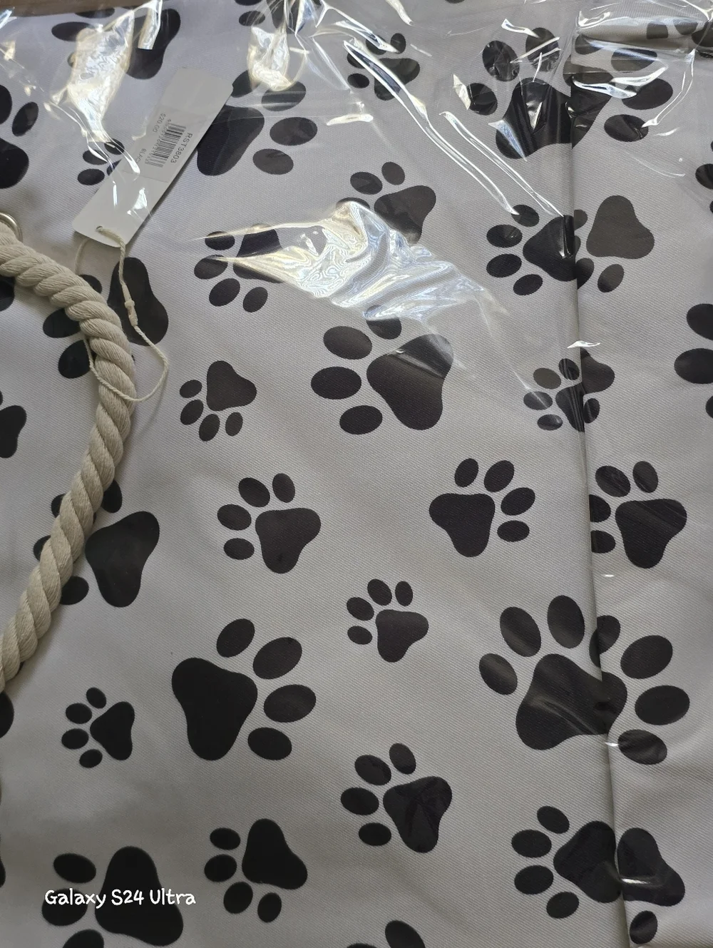 Paw Print Decor Zip Tote Tote Bag NWT - Picture 6 of 9